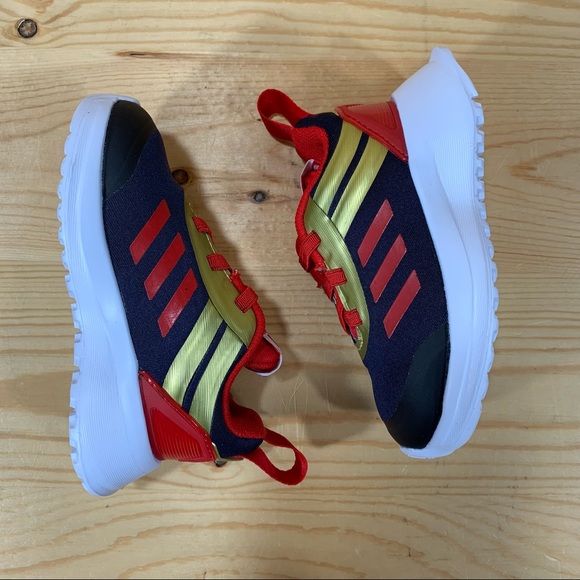 adidas Rapidarun X Avengers Captain Marvel Shoes G27548
Toddler 5 Blue Red Gold - Picture 7 of 9